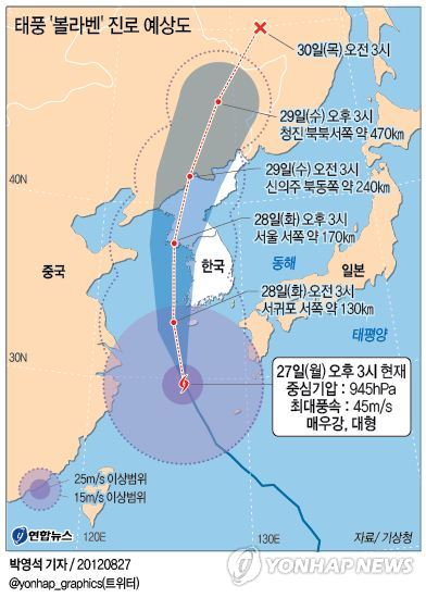 GYH2012082700170004400_P2.jpg : [펌] 사상초유 태풍 볼라벤 한반도로 돌진중....TT